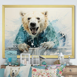 Polar Bears Snowy Portrait - Bear Wall Art Prints