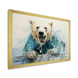Polar Bears Snowy Portrait - Bear Wall Art Prints