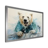 Polar Bears Snowy Portrait - Bear Wall Art Prints