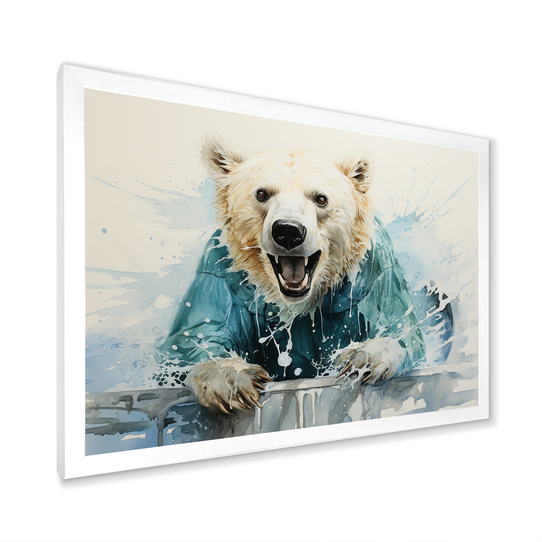 Polar Bears Snowy Portrait - Bear Wall Art Prints