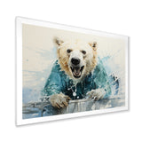 Polar Bears Snowy Portrait - Bear Wall Art Prints