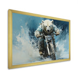 Polar Bears Snowy Ride - Bear Wall Art Prints