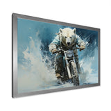 Polar Bears Snowy Ride - Bear Wall Art Prints