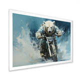 Polar Bears Snowy Ride - Bear Wall Art Prints