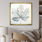 Silver Sycamore Leaf I - Floral Canvas Wall Art