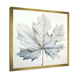 Silver Sycamore Leaf I - Floral Canvas Wall Art