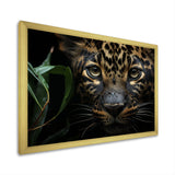 Candid Jungle Captivation Leopard - Leopard Framed Canvas Art