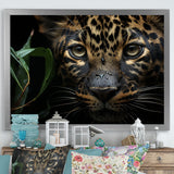 Candid Jungle Captivation Leopard - Leopard Framed Canvas Art