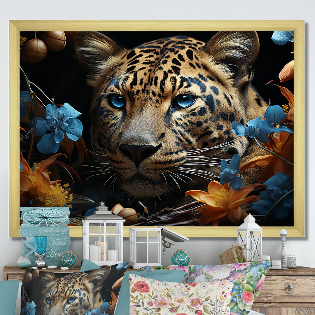 Leopard Elusive Hunter Portrait - Leopard Home Decor Art