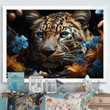 Leopard Elusive Hunter Portrait - Leopard Home Decor Art