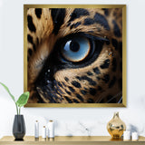 Blue Eyes Of The Jungle - Leopard Canvas Wall Art