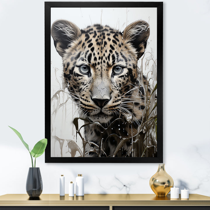 Monochrome Intrigue Leopard Royalty - Leopard Wall Art Prints