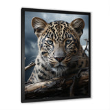 Monochrome Majesty Leopard In The Wild - Beige Leopard Wall Art