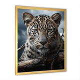Monochrome Majesty Leopard In The Wild - Beige Leopard Wall Art