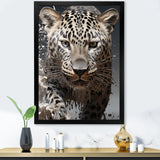 Leopard Mysterious Hunter - Leopard Living Room Wall Art