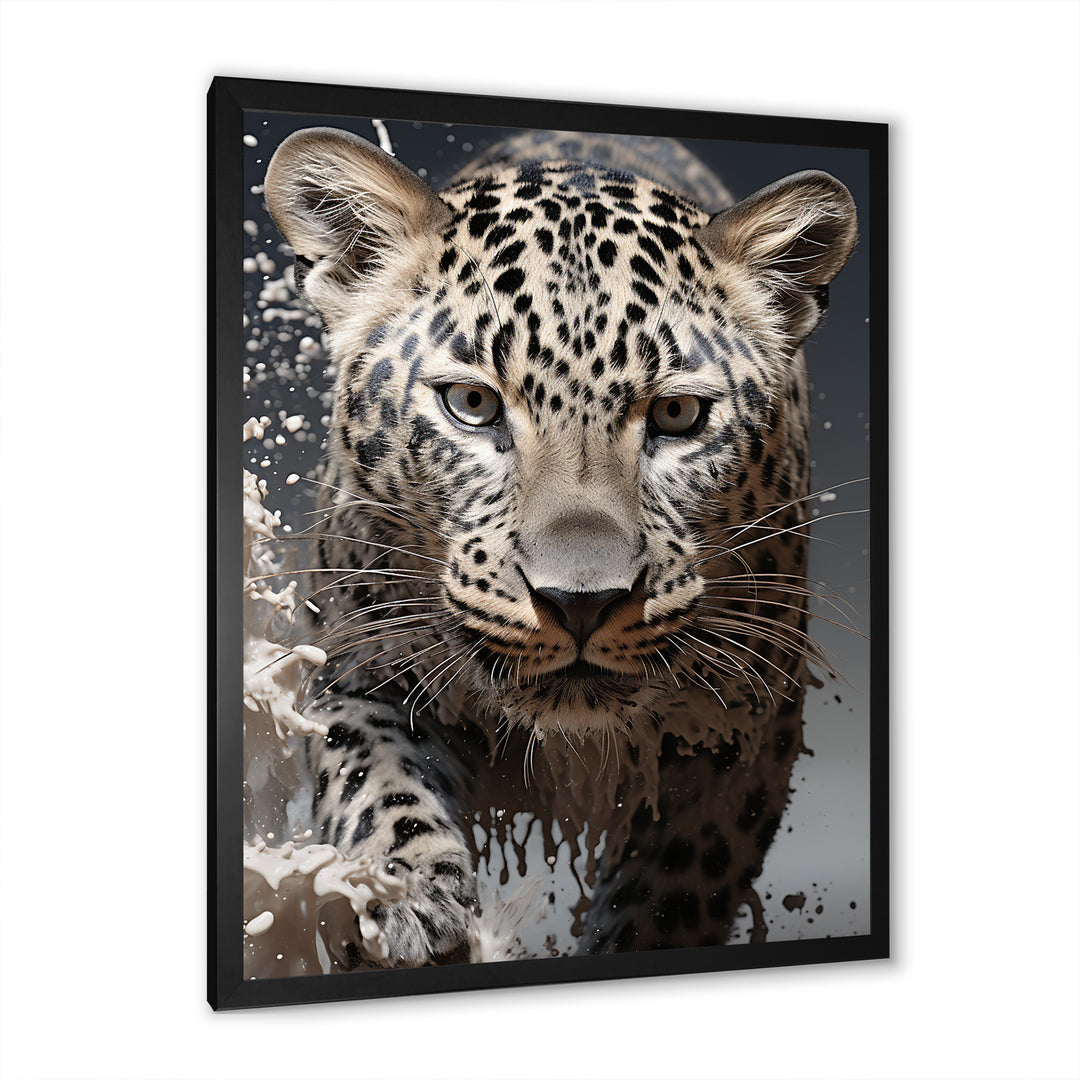 Leopard Mysterious Hunter - Leopard Living Room Wall Art