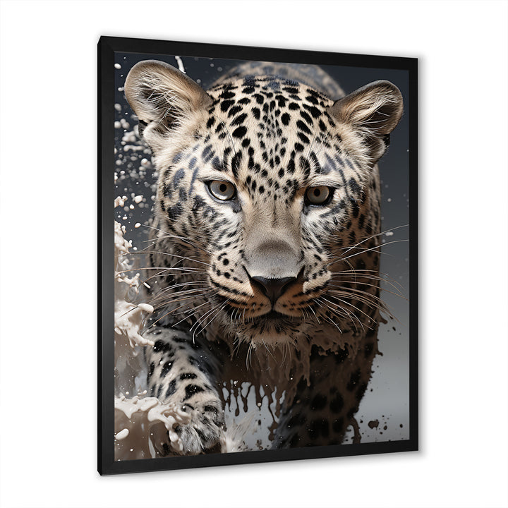 Leopard Mysterious Hunter - Leopard Living Room Wall Art