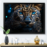 Leopard Nocturnal Sovereign Nighttime Blues - Leopard Wall Decor