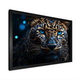 Leopard Nocturnal Sovereign Nighttime Blues - Leopard Wall Decor