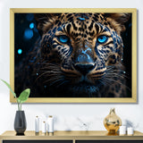 Leopard Nocturnal Sovereign Nighttime Blues - Leopard Wall Decor