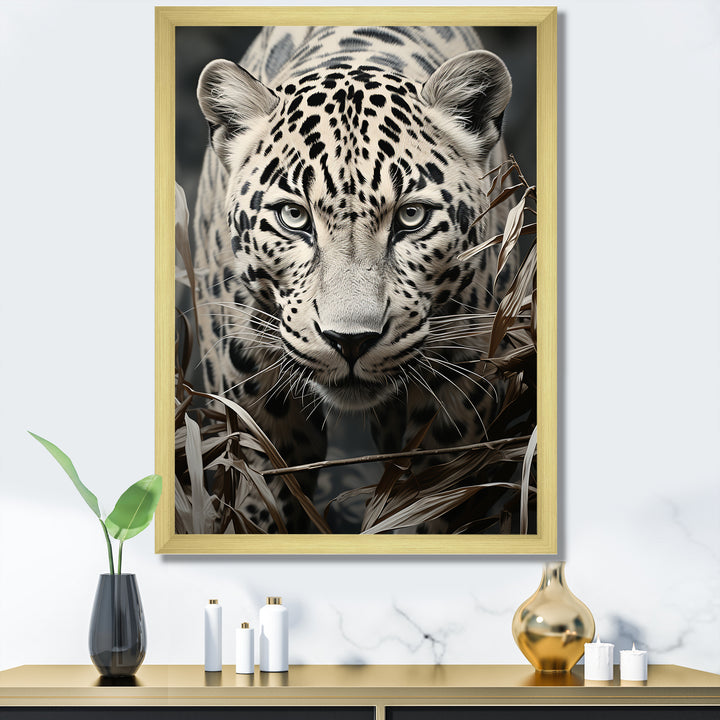 Graceful Leopard Predators In The Wild - Gray Leopard Wall Art