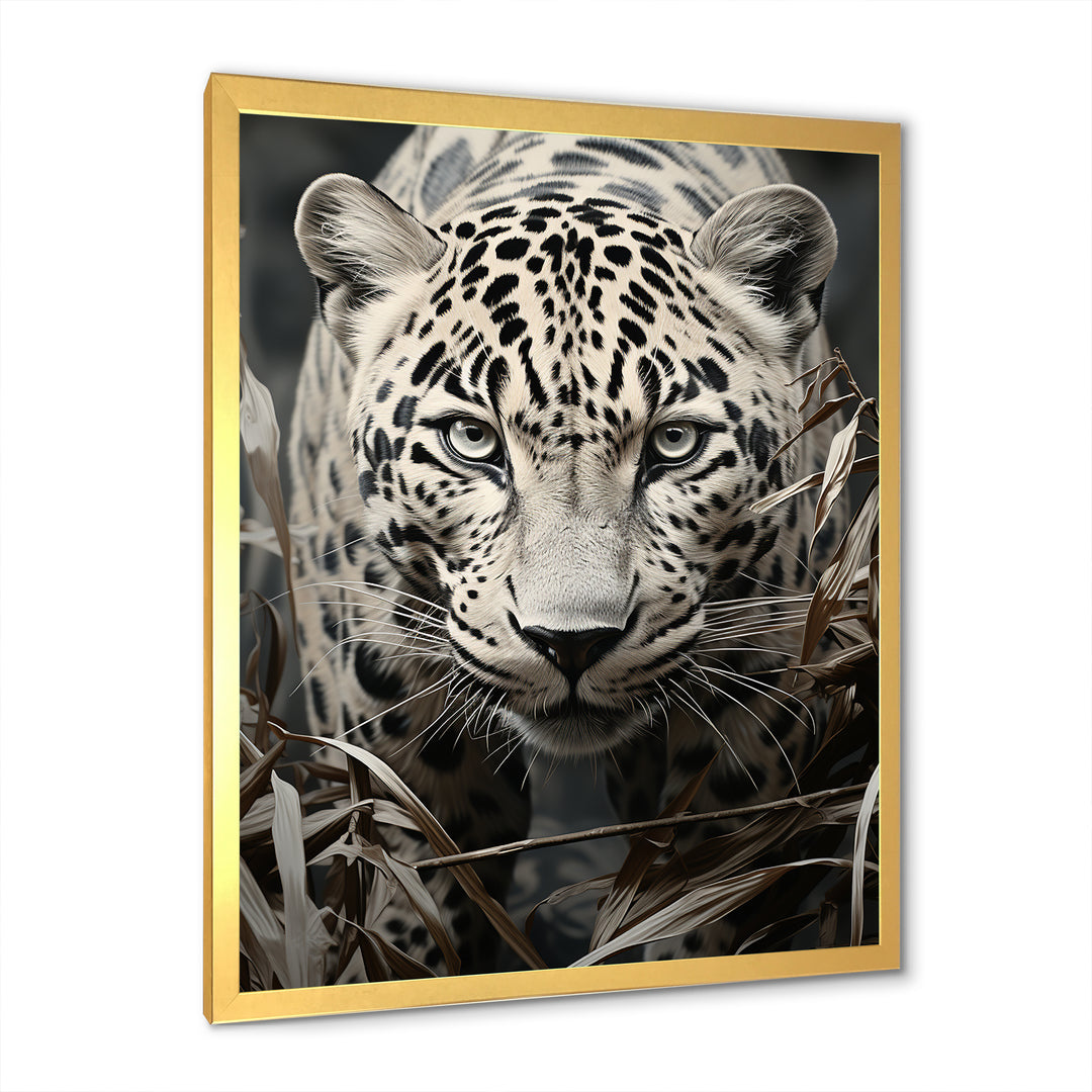 Graceful Leopard Predators In The Wild - Gray Leopard Wall Art