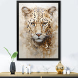 Cheetah S Stare Dominance - Leopard Canvas Wall Art