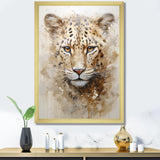 Cheetah S Stare Dominance - Leopard Canvas Wall Art