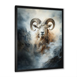 Lightning Ram Minimalism - Gray Sheep Wall Art