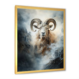 Lightning Ram Minimalism - Gray Sheep Wall Art