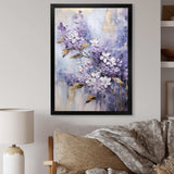 Purple And Gold Pastel Lilac Dreams I - Floral Canvas Wall Art