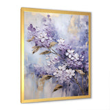 Purple And Gold Pastel Lilac Dreams I - Floral Canvas Wall Art