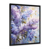 Purple And Blue Lilac Bush In Bloom - Floral Canvas Wall Art