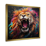 Popart Lion Roar - Brown Lion Wall Art