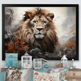 Elemental Lion Harmony - Lion Large Canvas Wall Art