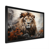 Elemental Lion Harmony - Lion Large Canvas Wall Art