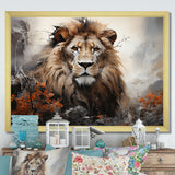 Elemental Lion Harmony - Lion Large Canvas Wall Art