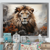 Elemental Lion Harmony - Lion Large Canvas Wall Art