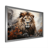 Elemental Lion Harmony - Lion Large Canvas Wall Art