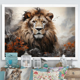 Elemental Lion Harmony - Lion Large Canvas Wall Art