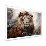 Elemental Lion Harmony - Lion Large Canvas Wall Art