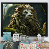 Enchanted Lion Wilderness Fantasy - Lion Living Room Wall Art