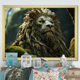 Enchanted Lion Wilderness Fantasy - Lion Living Room Wall Art
