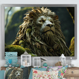 Enchanted Lion Wilderness Fantasy - Lion Living Room Wall Art