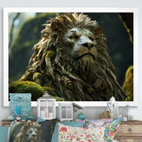 Enchanted Lion Wilderness Fantasy - Lion Living Room Wall Art