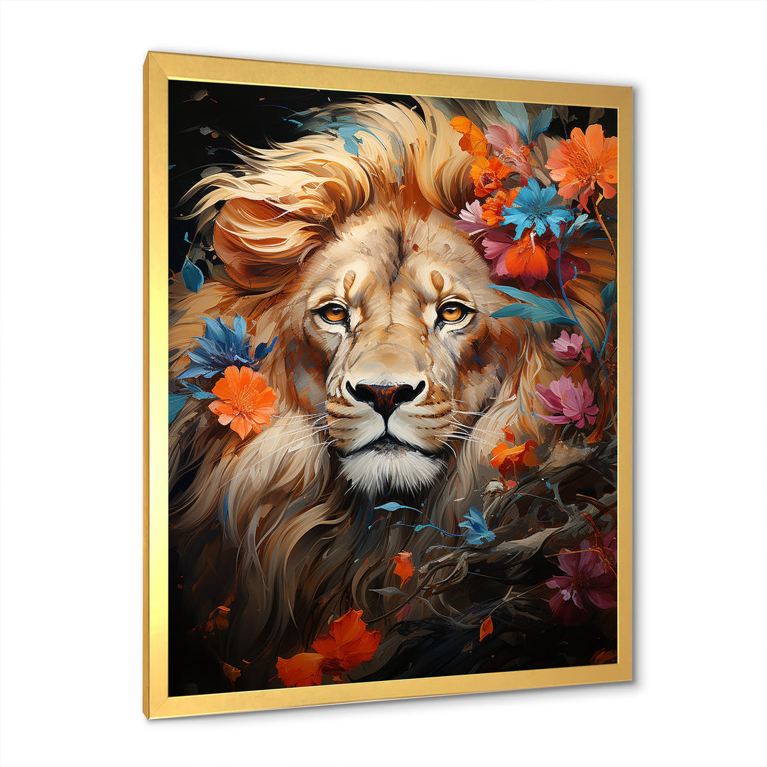 Eternal Majesty Lion Timeless Gaze - Lion Wall Decor