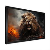 Feral Passion Roar Lion - Brown Lion Wall Art