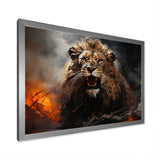 Feral Passion Roar Lion - Brown Lion Wall Art
