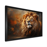 Shimmering Golden Lion Reflections - Lion Home Decor Art