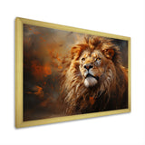 Shimmering Golden Lion Reflections - Lion Home Decor Art